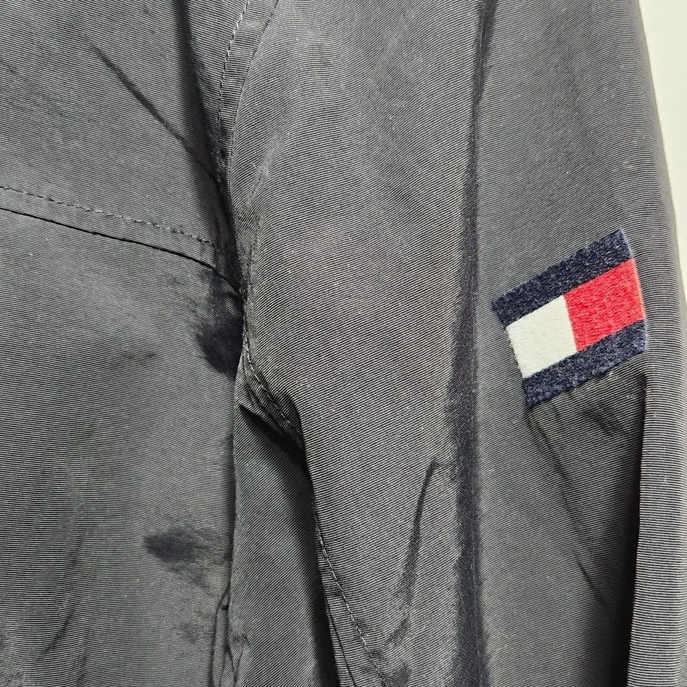 Tommy Hilfiger Mens Windbreaker Yacht Sailing Jacket Size Large‎ Black
